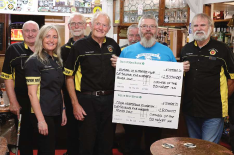 Old Market Inn Continues to Amaze in its Fund Raising for Southern 100 Supporters Club & Craig's Heartstrong Foundation