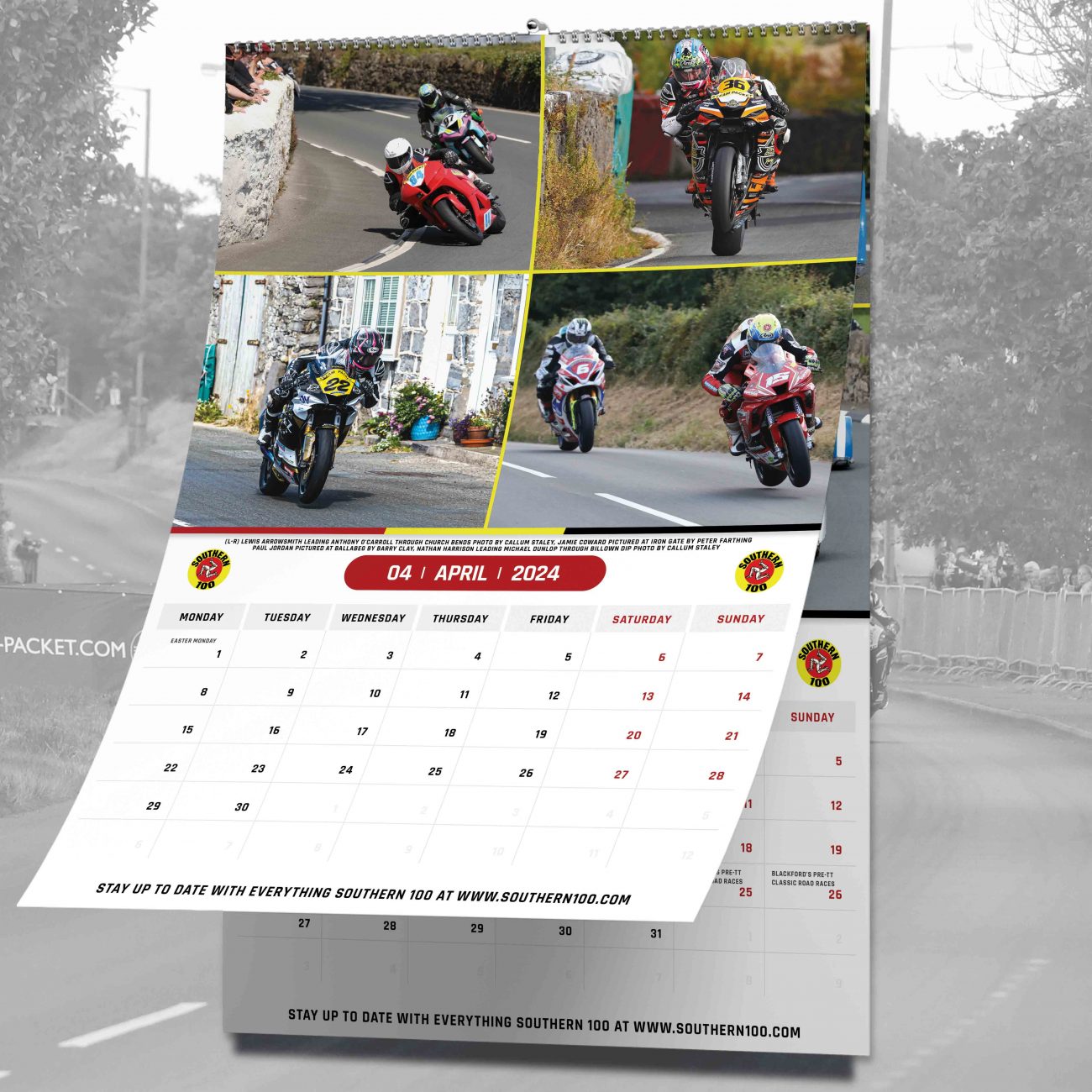 2023/2024 Southern 100 & PreTT Wall Calendar Southern 100