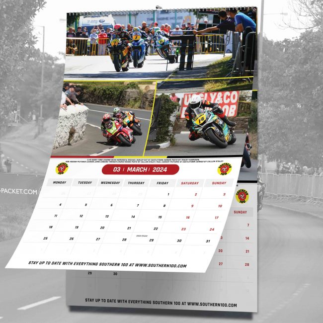2023/2024 Southern 100 & PreTT Wall Calendar Southern 100