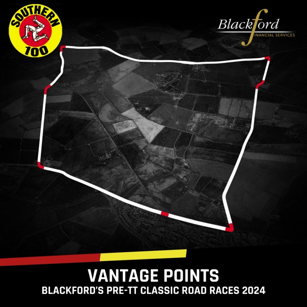 Vantage Points for the Blackford's Pre-TT Classic Road Races 2024