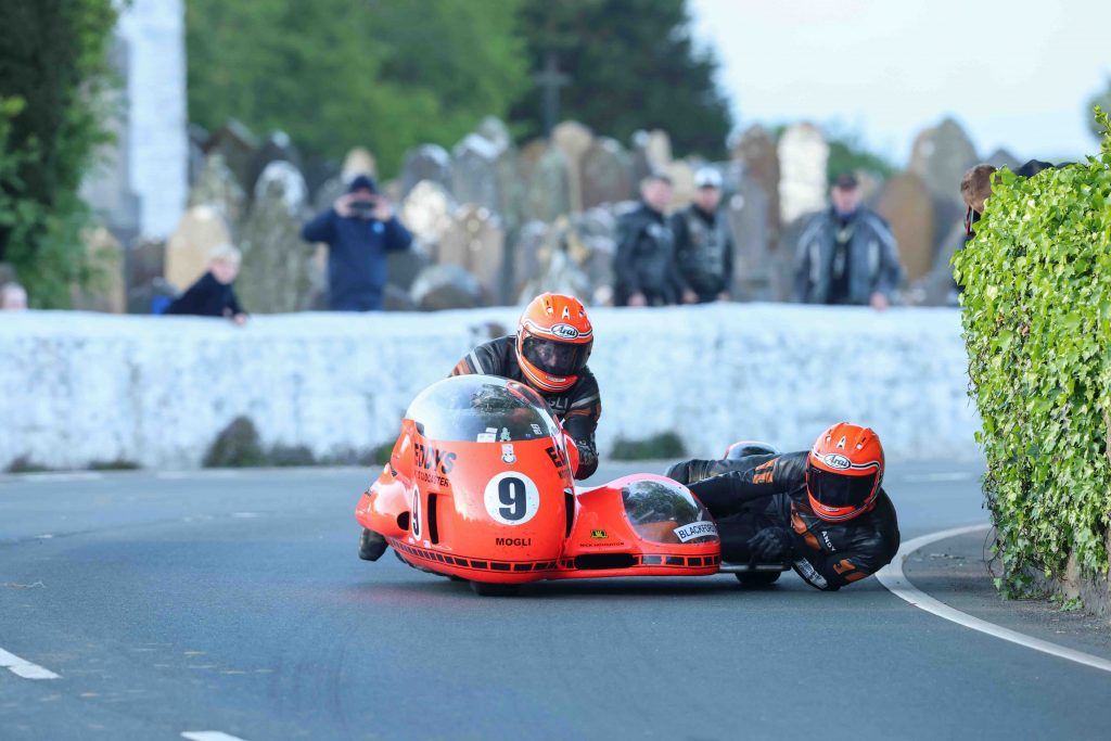 Clarke and Molyneux Head Classic Sidecar Entry for Isle of Man Steam Packet Company Southern 100 Road Races